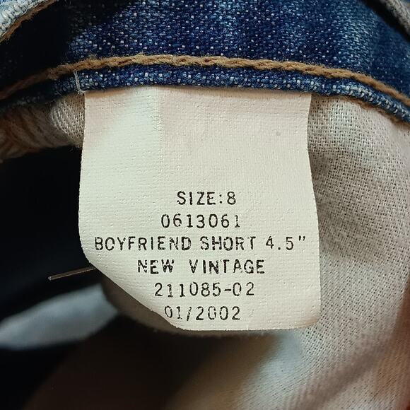 Tommy Hilfiger Women's Blue Denim Jean Shorts Size 4 Y2K Vintage Cutoff - Picture 5 of 9